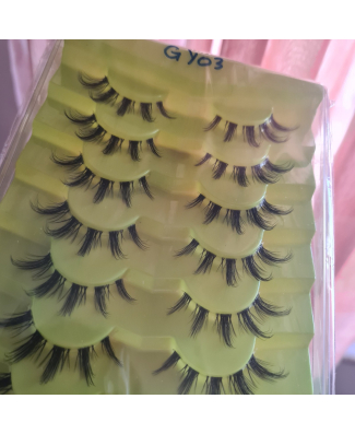 GY03 - رموش تركيب إصطناعية 7 أزواج