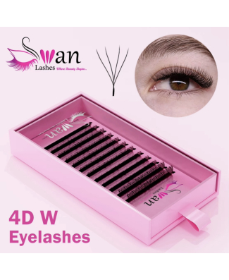 Swan 4DW Lashes - Length: 8-15 - Thickness: 0.07 - Type C