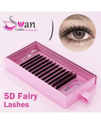 Swan 5D Fairy Lashes - Length: 8-15 - Thickness: 0.07 - Type C