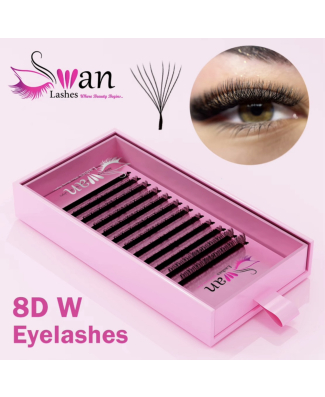 Swan 8DW Lashes - Length: 8-15 - Thickness: 0.07 - Type D