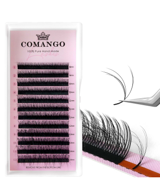 رموش بناء – 3D Lashes – الطول 8 -14 مل – السماكة 0.07 مل – إنحناء LD