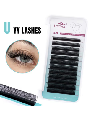 رموش بناء – UY Lashes – الطول 8 -14 مل – السماكة 0.07 مل – إنحناء C