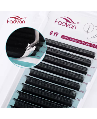 رموش بناء – UY Lashes – الطول 8 -14 مل – السماكة 0.07 مل – إنحناء C