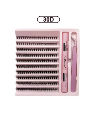 طقم رموش أسبوعية – Cluster Lashes 30D – الطول 8-16مل – السماكة 0.07 مل