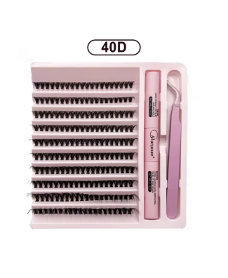 طقم رموش أسبوعية – Cluster Lashes Set 40D – الطول 8-16 مل – السماكة 0.07 مل
