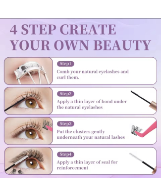 طقم رموش أسبوعية - Cluster Lashes Set 30D 40D– الطول 9-16 مل