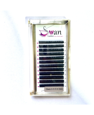 Swan Classic Lashes - Length:8-14 - Thickness: 0.15 -Type D