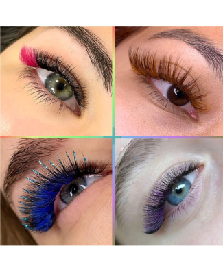 رموش بناء ملونة – Classic-Tdance-Lashes – إنحناء D