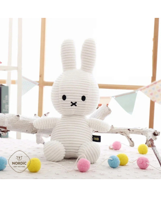 ارنب Miffy ابيض قماش كوردروي