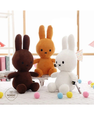 ارنب Miffy ابيض قماش كوردروي
