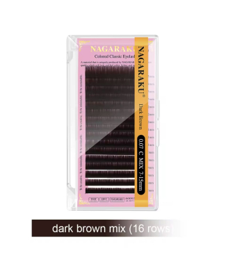 Naqaraku Dark Brown Classic Lashes - Thickness: 0.15 - Length: 7-15 - Type C