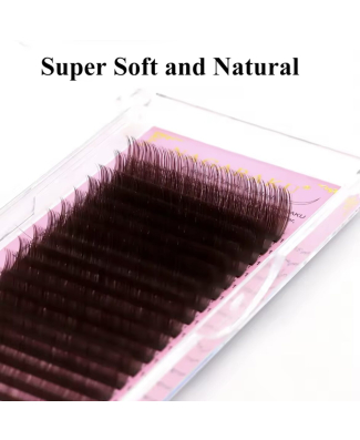 Naqaraku Dark Brown Classic Lashes - Thickness: 0.15 - Length: 7-15 - Type C