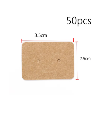 بطاقات عرض كرتون – 50 قطعة - مستطيل 2.5*3.5 سم