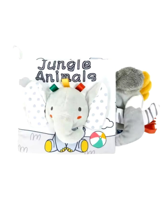 Jungle Animals -كتاب قماش للأطفال للتعلم والتطور المبكر