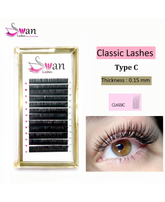 Swan Classic Lashes - Length:8-14 - Thickness: 0.15 -Type C