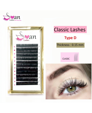 Swan Classic Lashes - Length:8-14 - Thickness: 0.15 -Type D