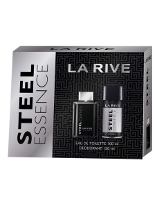 Steel Essence by La Riva for Men EDT 100ml+ deodorant 150 ml