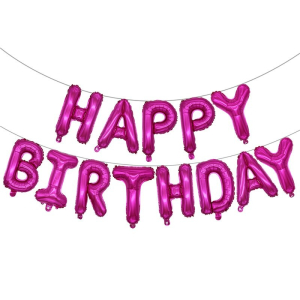حبل Happy Birthday - فوشي